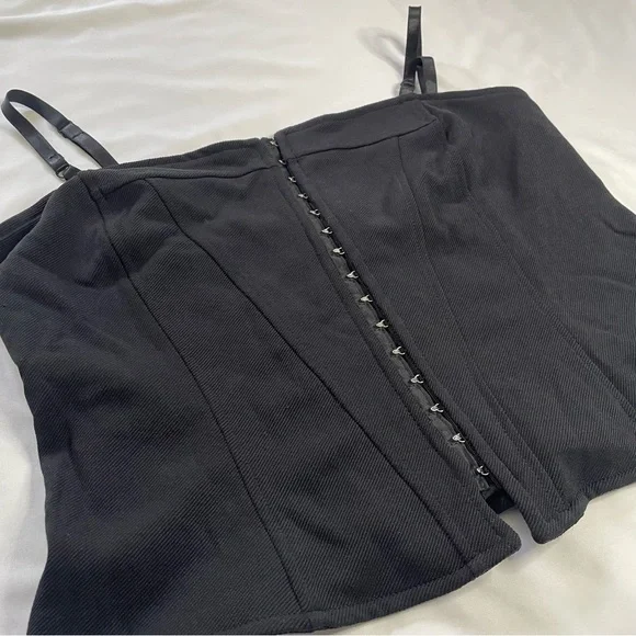 Venezia Stretch Corset Hook and Eye Top - Picture 1 of 12